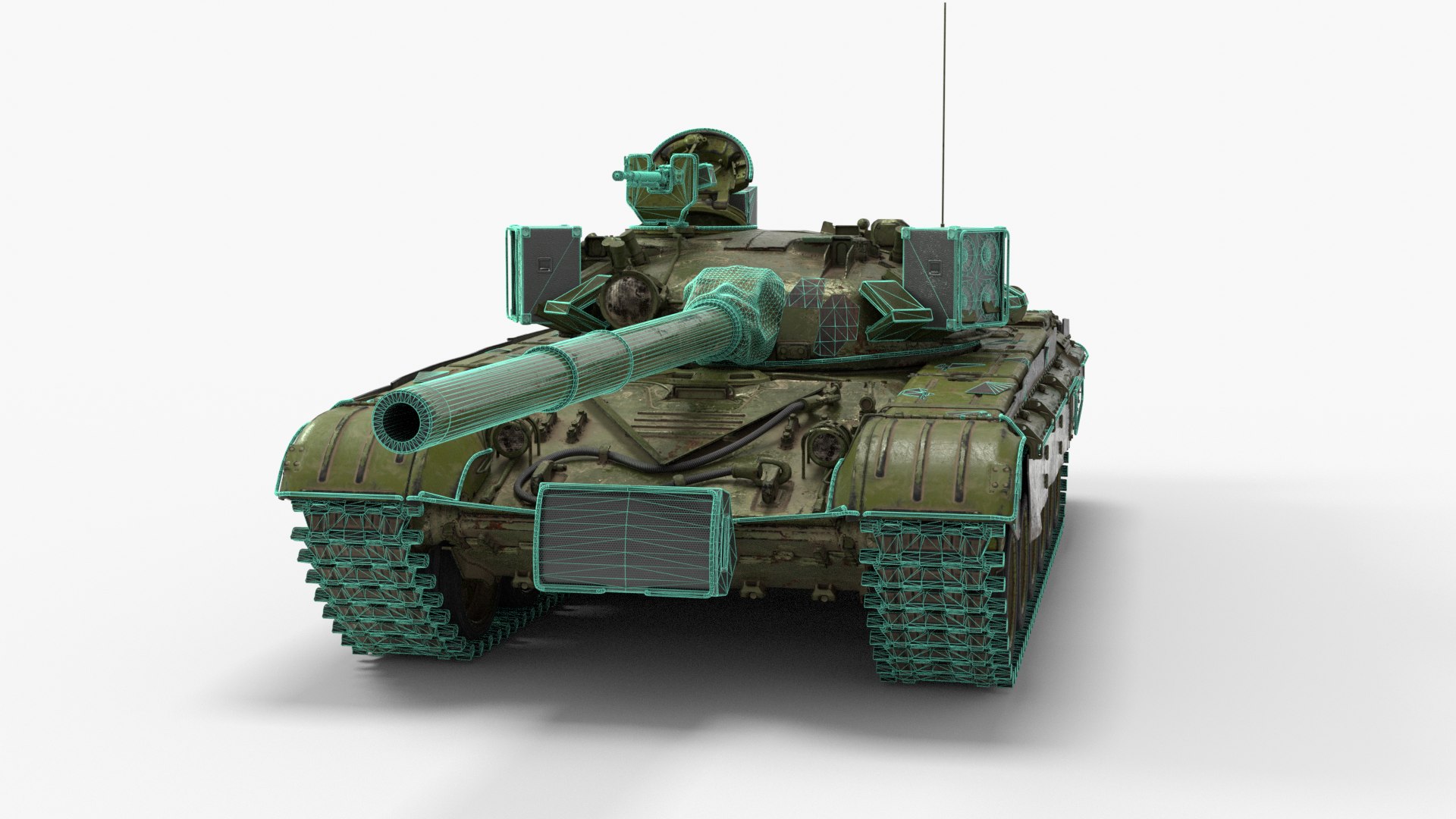 T-72A Tank 3D Model - TurboSquid 2342023