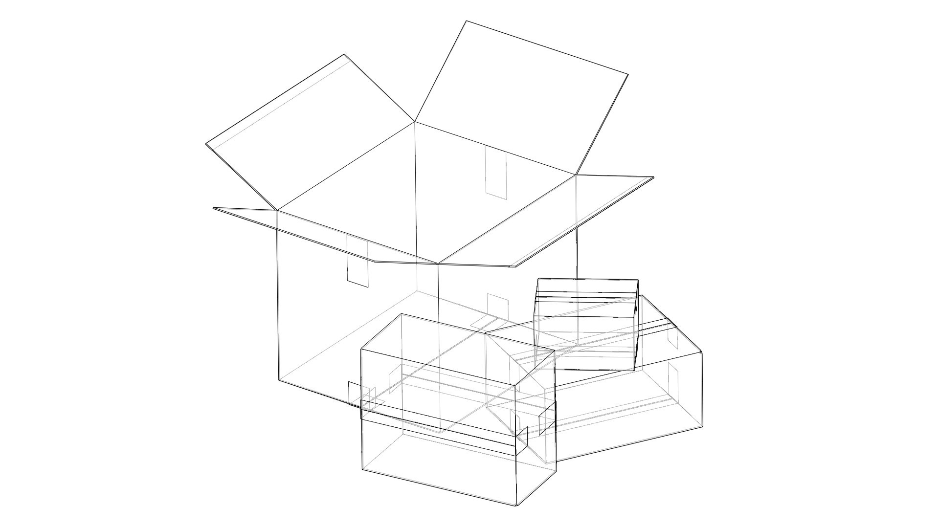 Cardboard Boxes model https://p.turbosquid.com/ts-thumb/Kc/2Qw5vF/o5/wireframetransparent1_whitebg/png/1680707816/1920x1080/fit_q87/8fecdca42fa1e0d5de013e017aedc0adb78bd843/wireframetransparent1_whitebg.jpg