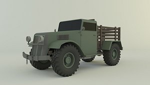 3D military pickup truck model