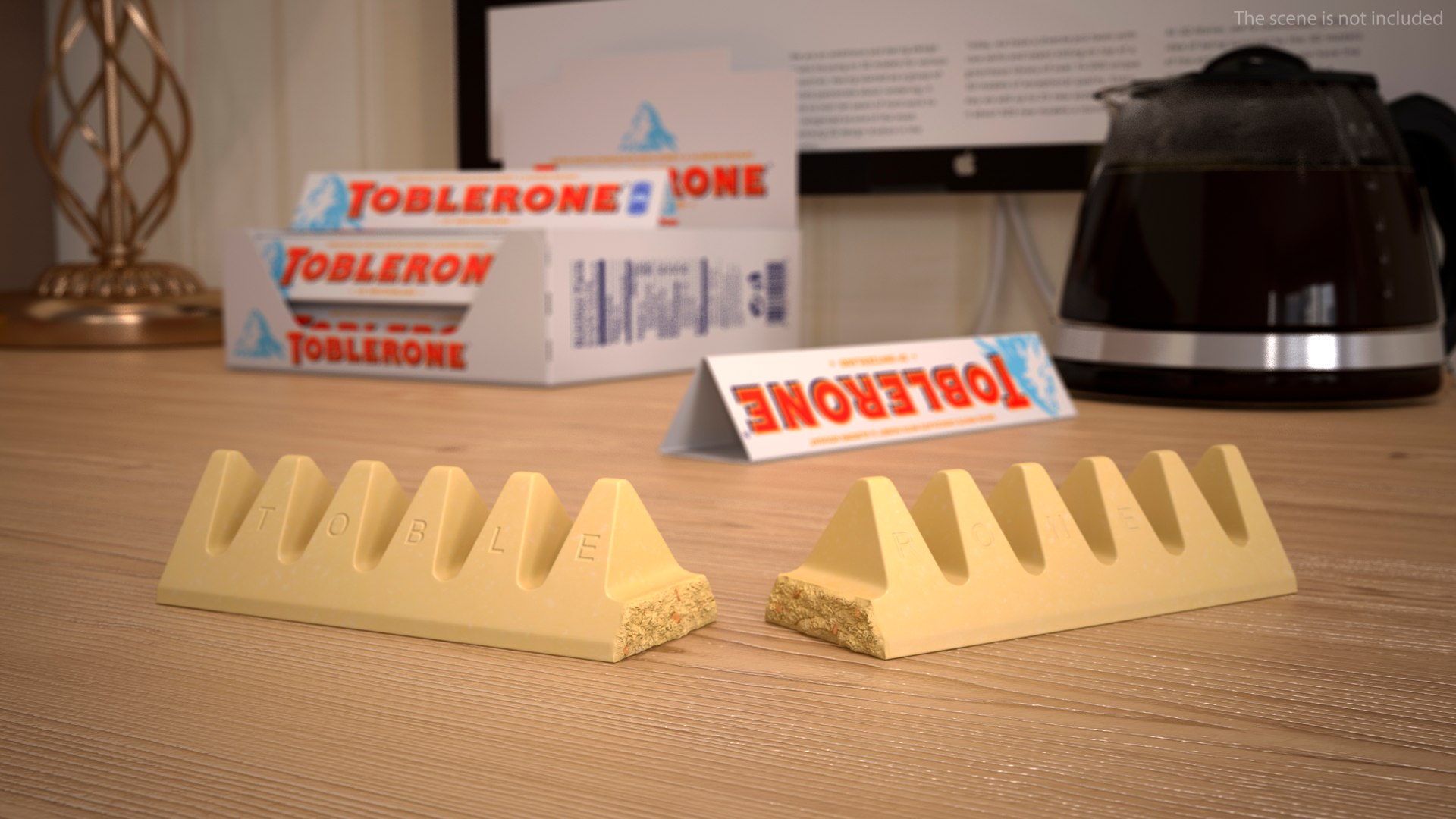 Toblerone White Chocolate Split Bar 3D Model - TurboSquid 1769319