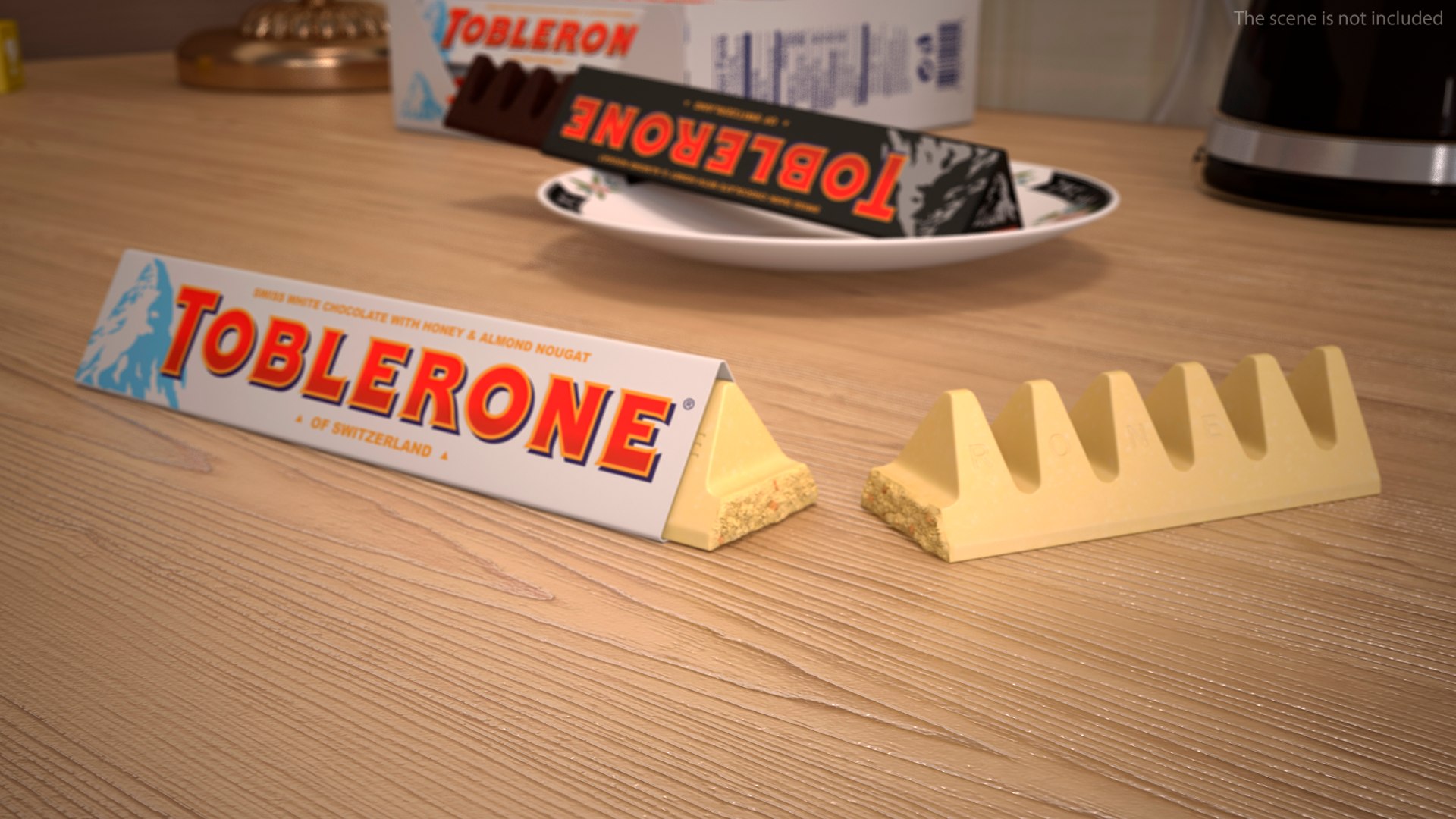 Toblerone White Chocolate Split Bar 3D Model - TurboSquid 1769319