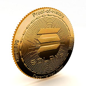 Solana coin 3D