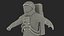 NASA Astronaut Suit A7L with Male Figure Rigged for Cinema 4D