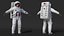 NASA Astronaut Suit A7L with Male Figure Rigged for Cinema 4D
