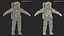 NASA Astronaut Suit A7L with Male Figure Rigged for Cinema 4D