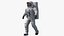 NASA Astronaut Suit A7L with Male Figure Rigged for Cinema 4D