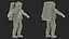 NASA Astronaut Suit A7L with Male Figure Rigged for Cinema 4D