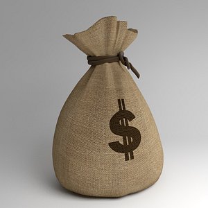 3ds sack money modelled