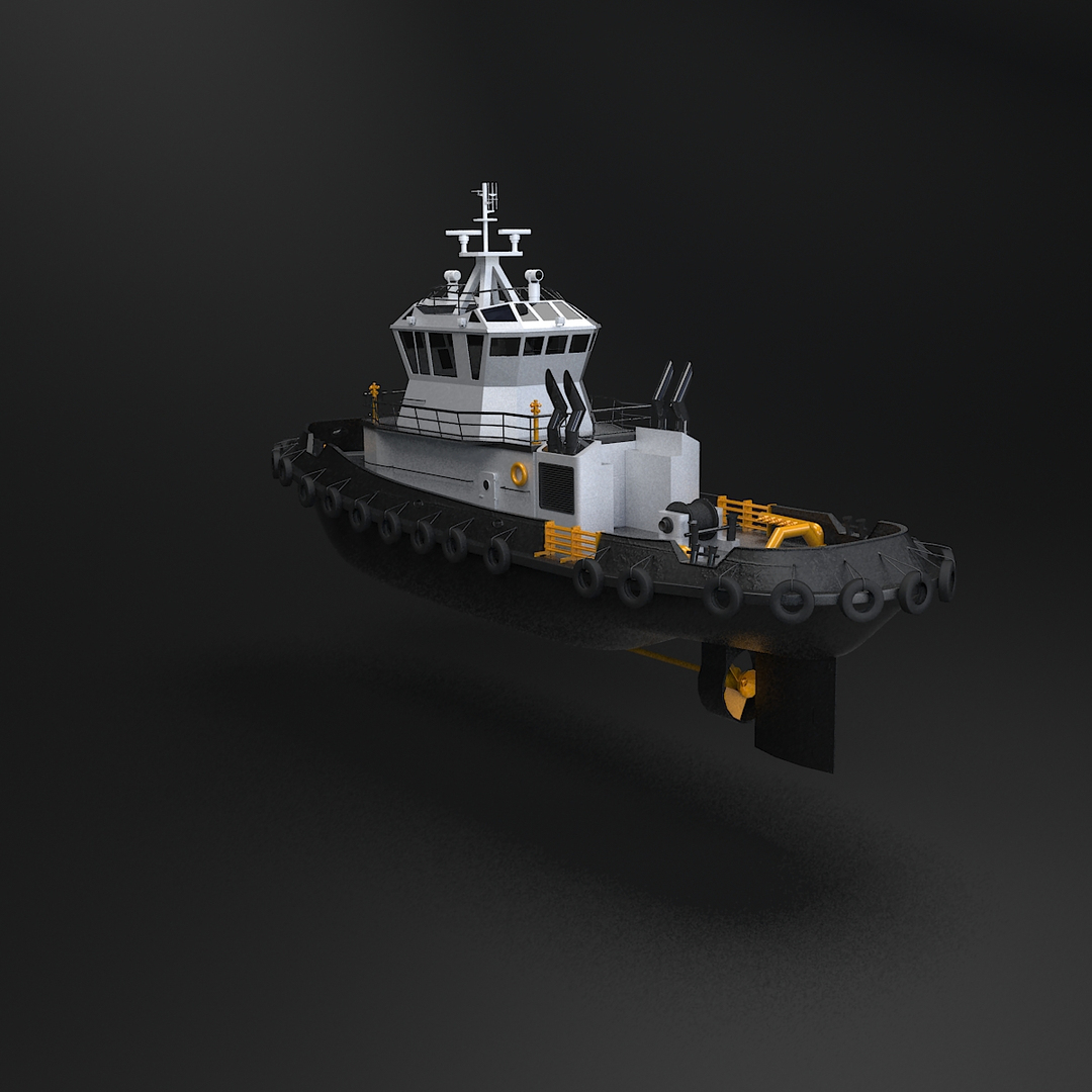 Tug Boat Tugboat 3d Model