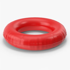 3D Red Pool Ring model