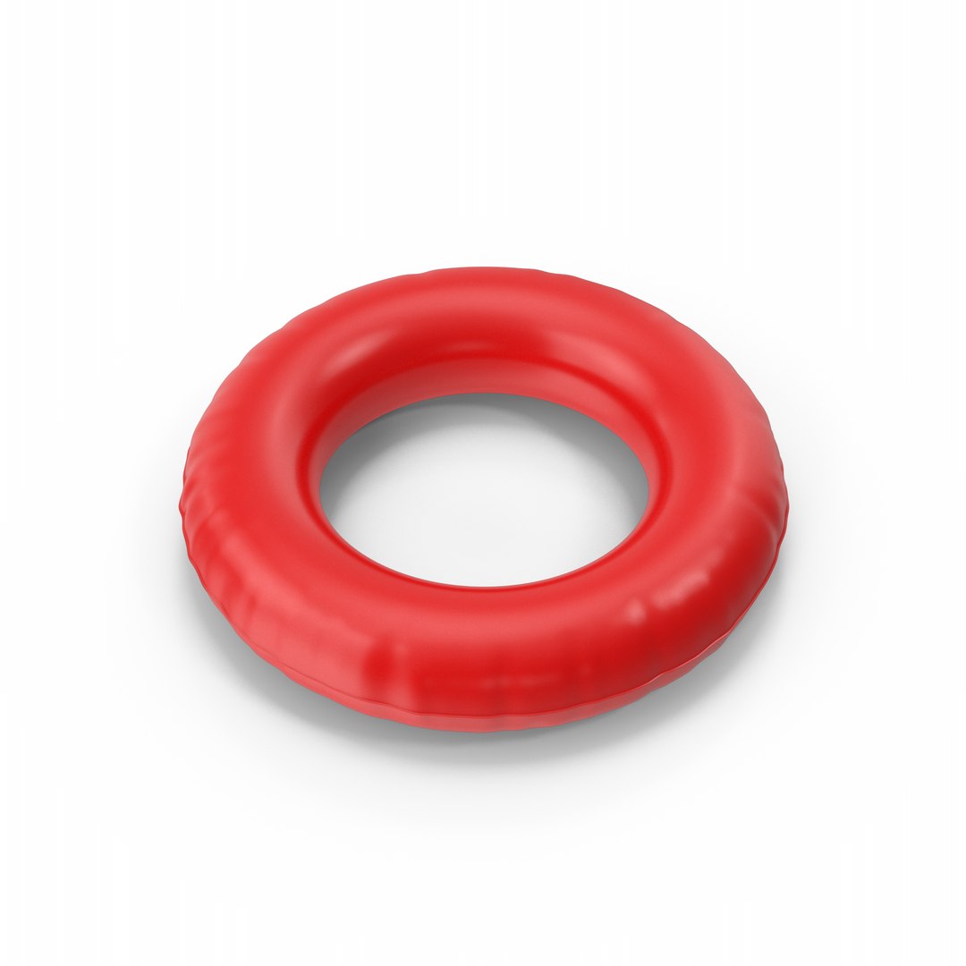 3D Red Pool Ring Model - TurboSquid 2165629