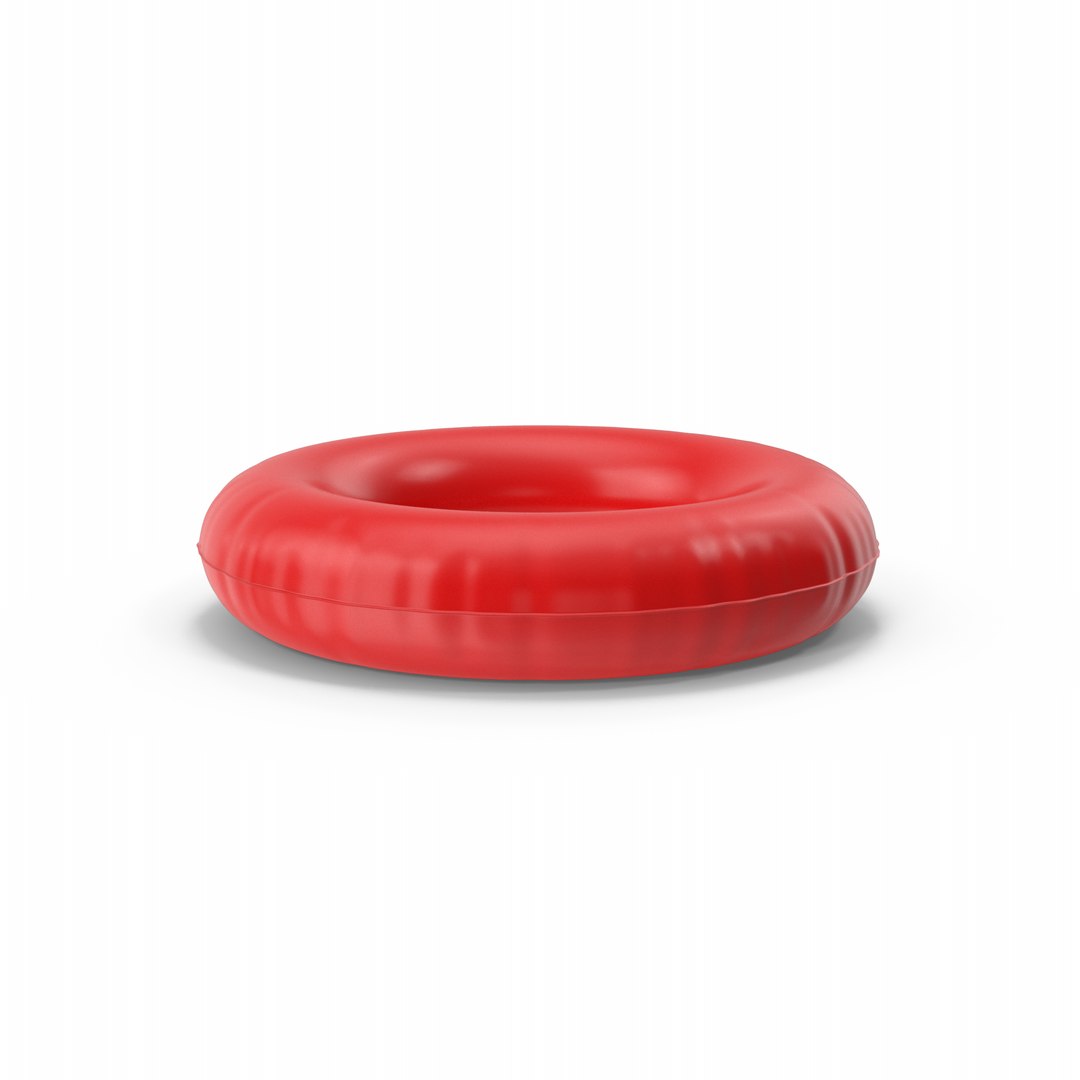 3D Red Pool Ring Model - TurboSquid 2165629