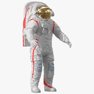 Chinese Moon Spacesuit Empty Rigged for Cinema 4D model