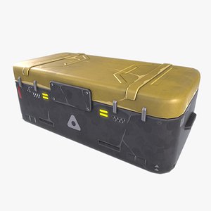 3D Scifi loot box