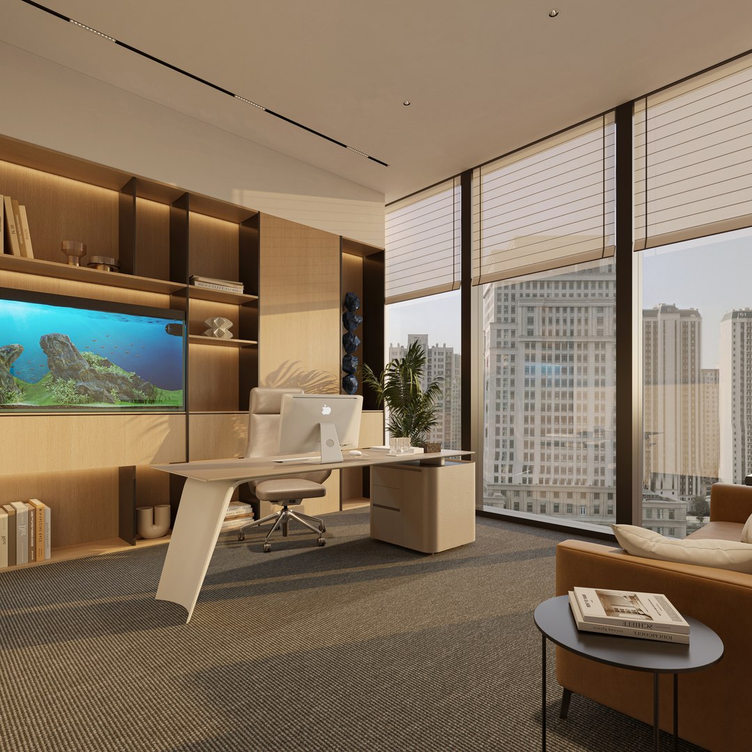 Office Interior Design 3D Model - TurboSquid 2387749