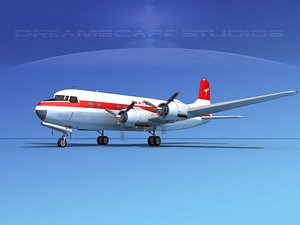 3d model propellers douglas dc-6