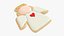 christmas cookie angel 3D model