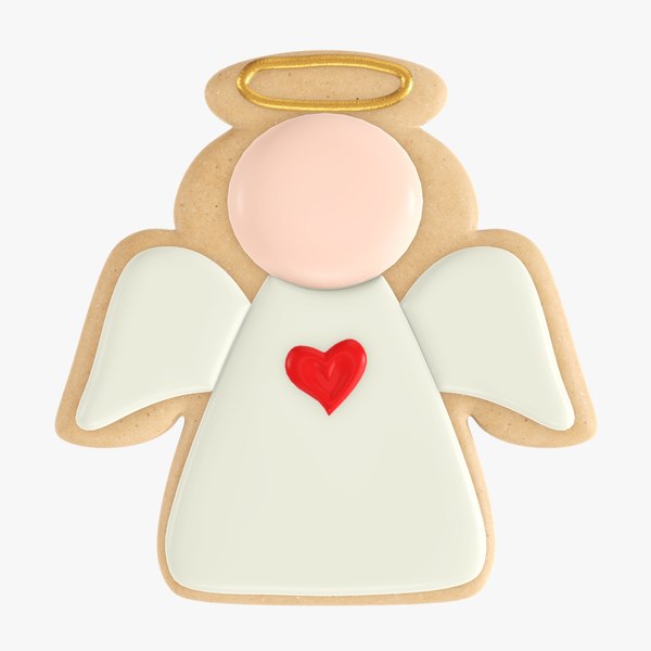 christmas cookie angel 3D model