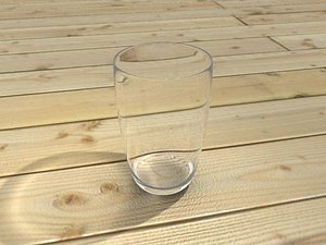 3d glass shader model
