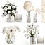 Set of bouquets Hydrangea Gerbera Peonies Iris vase 424