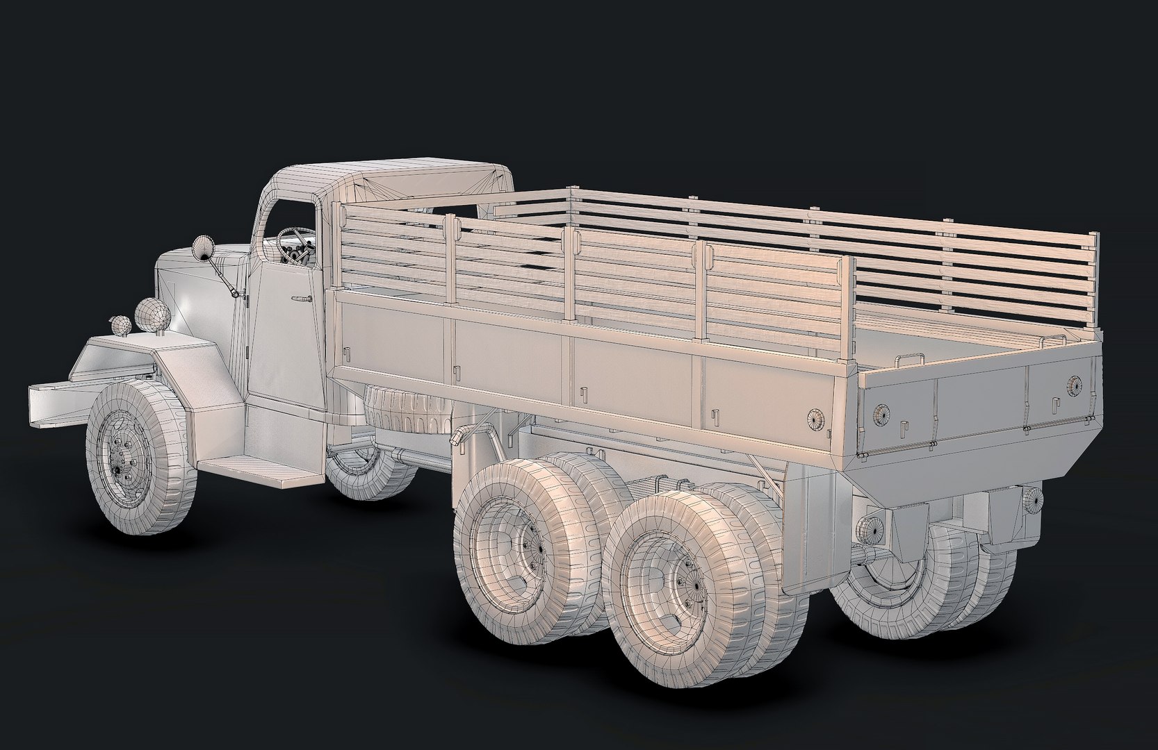 Army Truck 3D Model - TurboSquid 1461140