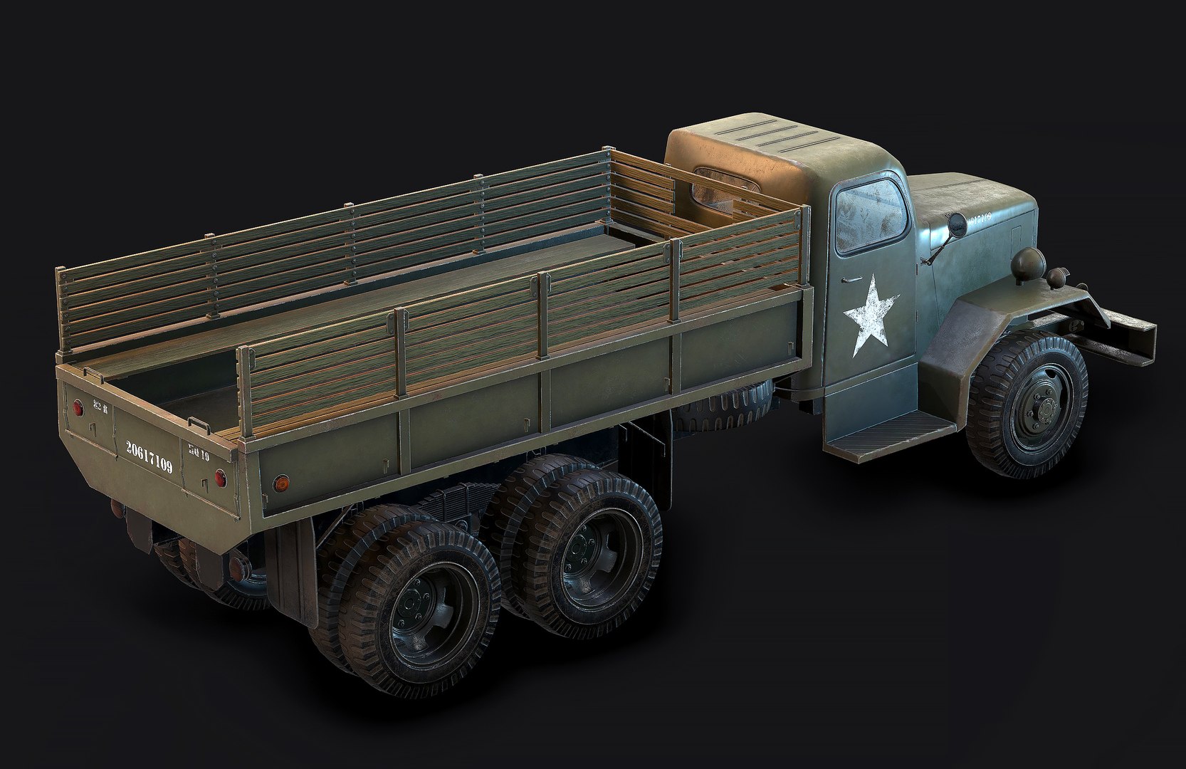 Army Truck 3D Model - TurboSquid 1461140