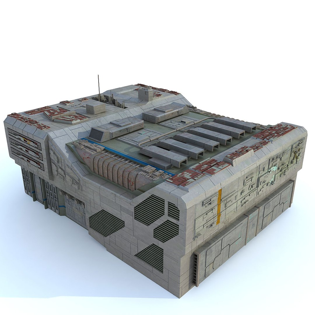 3d Sci Fi Futuristic Building Model