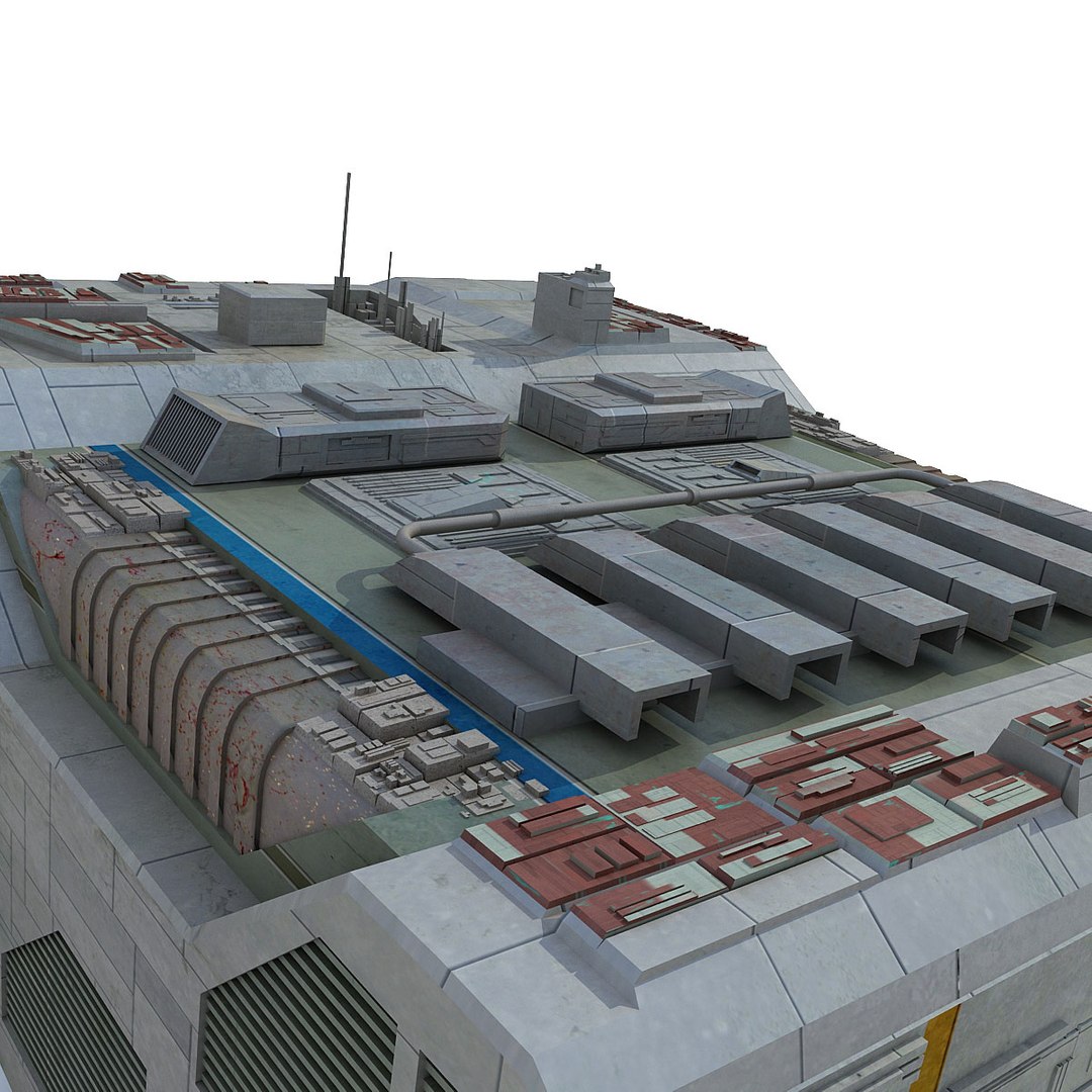 3d Sci Fi Futuristic Building Model