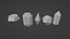 Cartoon Crystal Collection Low-poly
