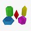 Cartoon Crystal Collection Low-poly