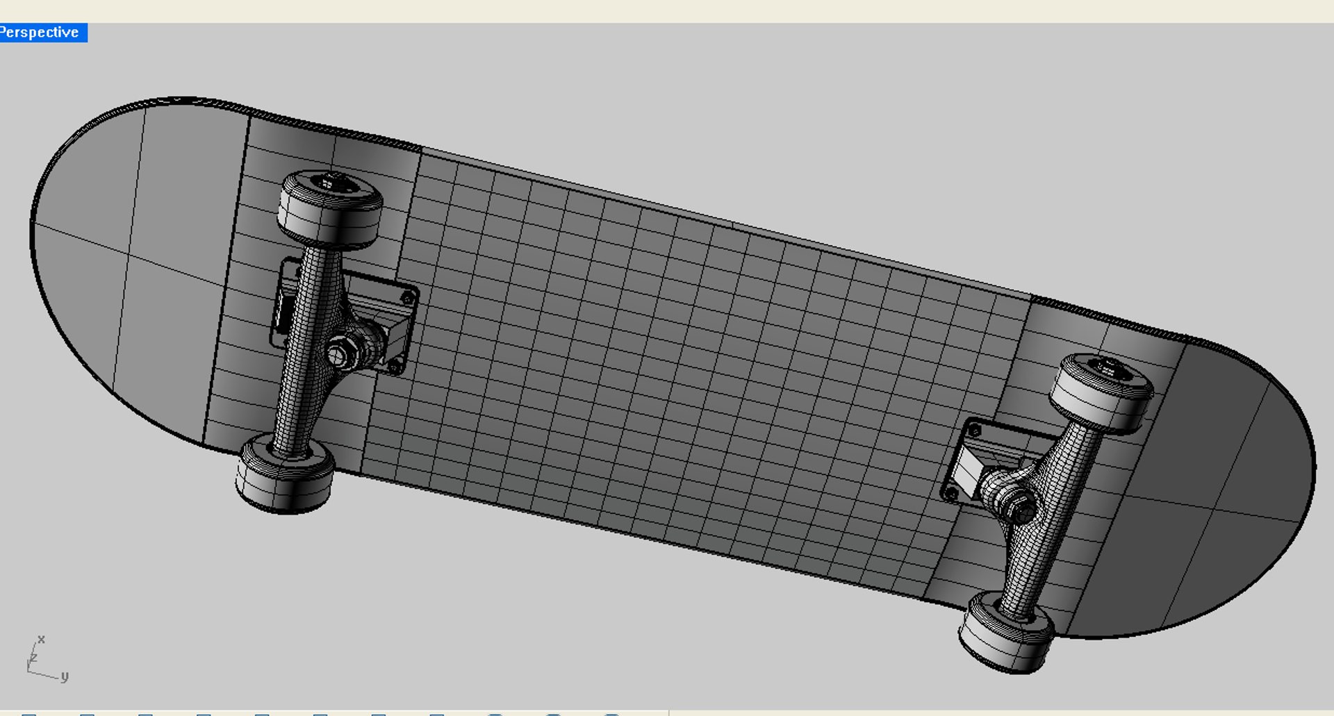 skateboard deck 3d max
