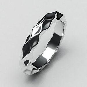 White gold wedding band-3