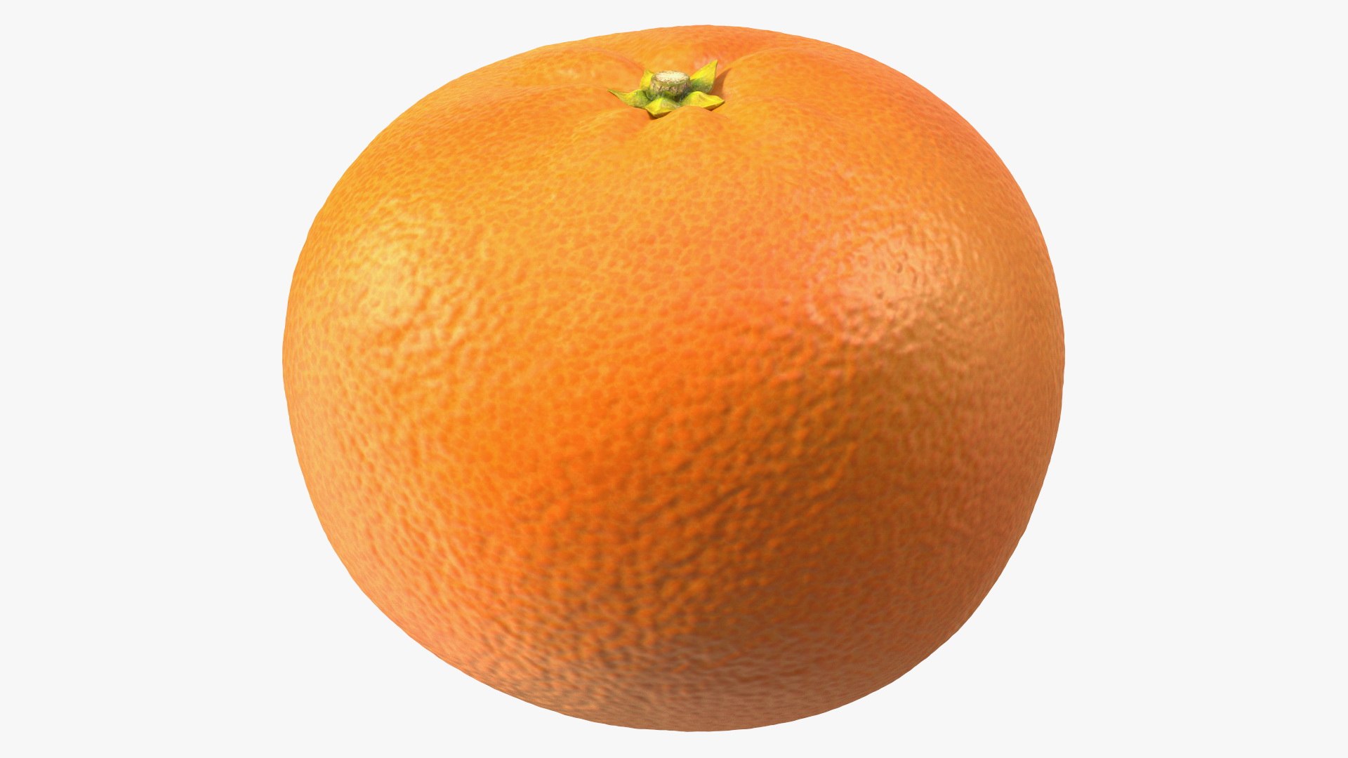Mandarin with Stalk 3D model preview