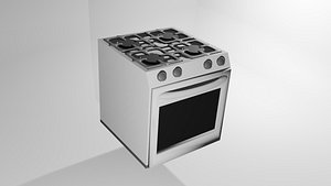 Low Poly Oven model