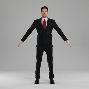 3d obj business man