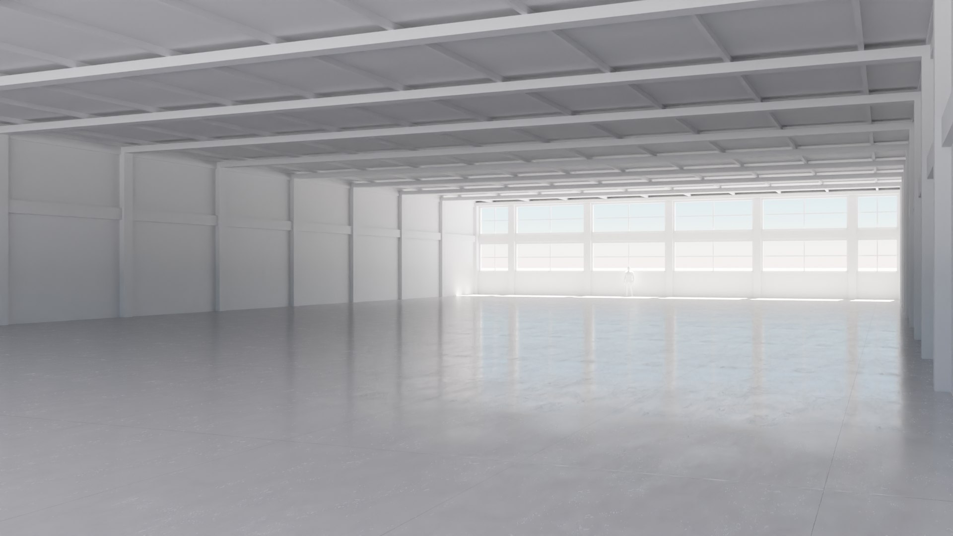Hall Industrial Interior Model - TurboSquid 1676220