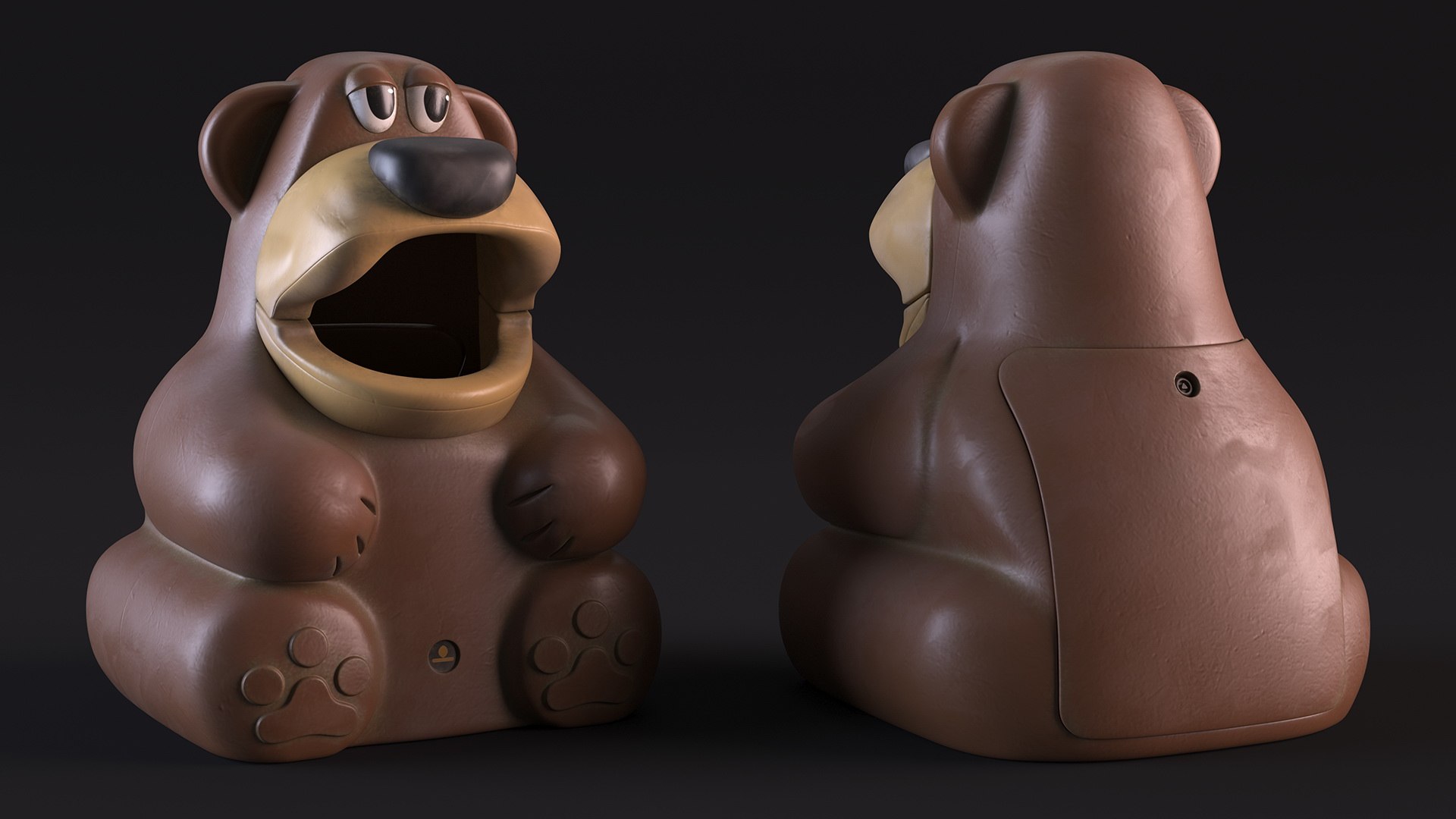 Used Bear-Shaped Trash Can 3D model https://p.turbosquid.com/ts-thumb/Kc/xSmIP2/5B/usedbearshapedtrashcan3dmodel008/jpg/1685601324/1920x1080/fit_q87/817bb81ca31cff30d50d77252a4fe20295b2b274/usedbearshapedtrashcan3dmodel008.jpg