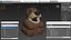 使用済みのクマ型ゴミ箱