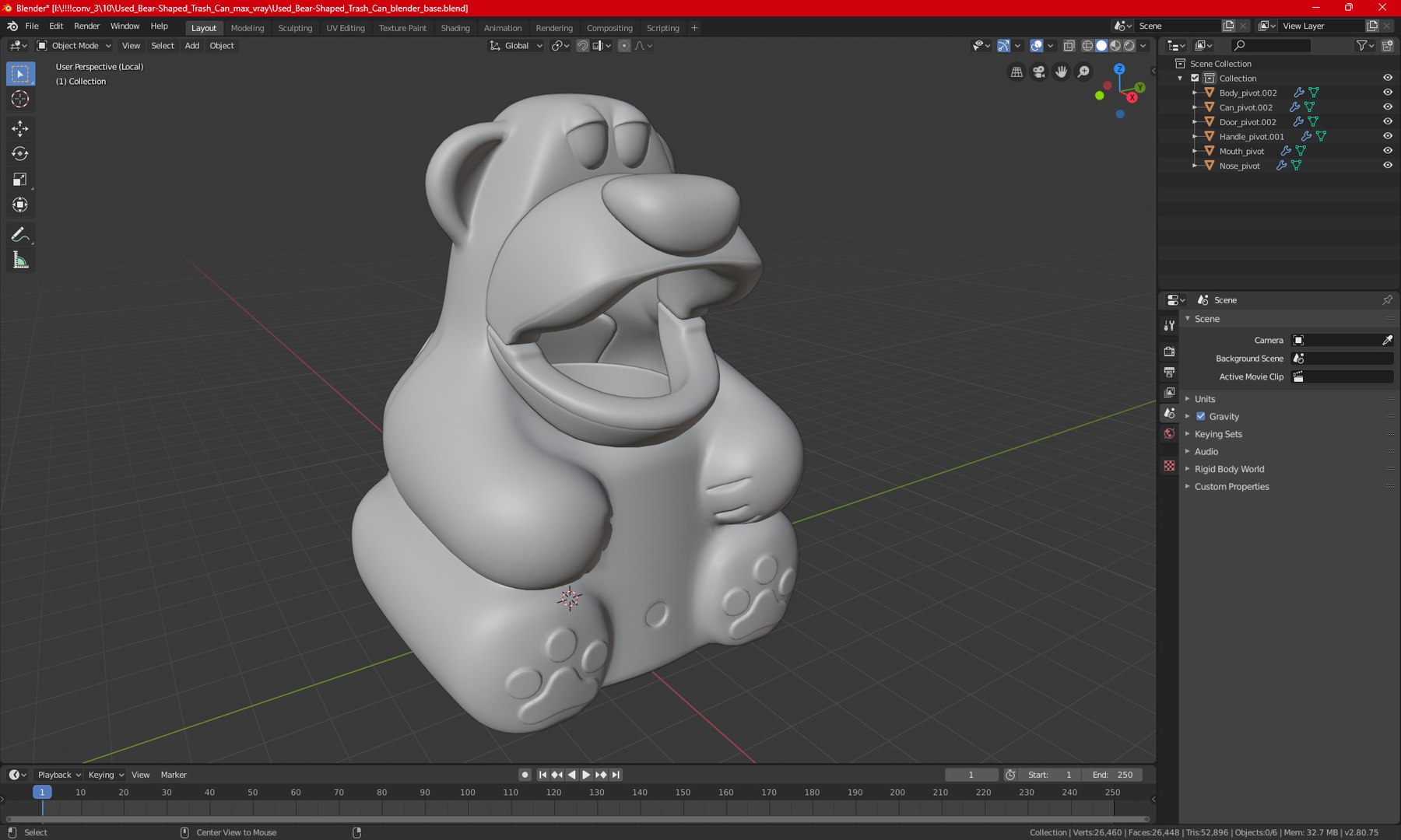 Used Bear-Shaped Trash Can 3D model https://p.turbosquid.com/ts-thumb/Kc/xSmIP2/OF/usedbearshapedtrashcan3dmodel023/jpg/1685601373/1920x1080/fit_q87/a4dce8de2d50f58087a6c2a76b8c3b54424025e2/usedbearshapedtrashcan3dmodel023.jpg