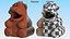 使用済みのクマ型ゴミ箱