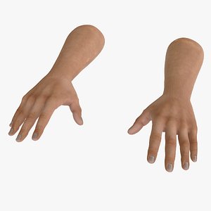 White Man Hands Base Pose model