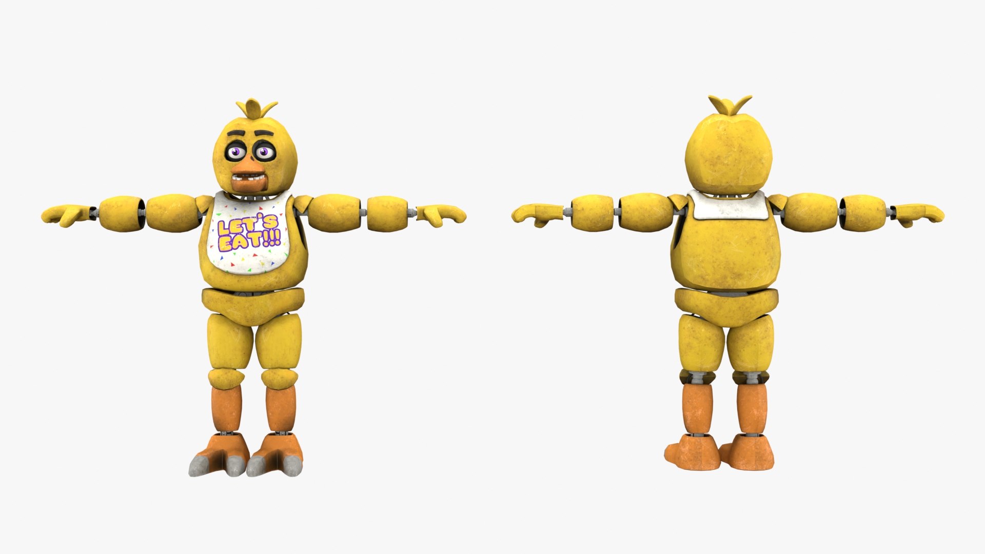 3D Model FNaF 1 Animatronics PACK - TurboSquid 2526306