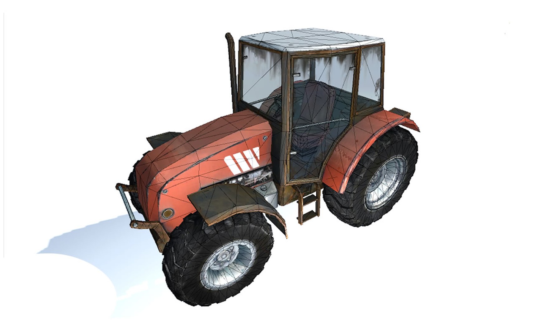 Realistic Tractor 3D Model - TurboSquid 1510848