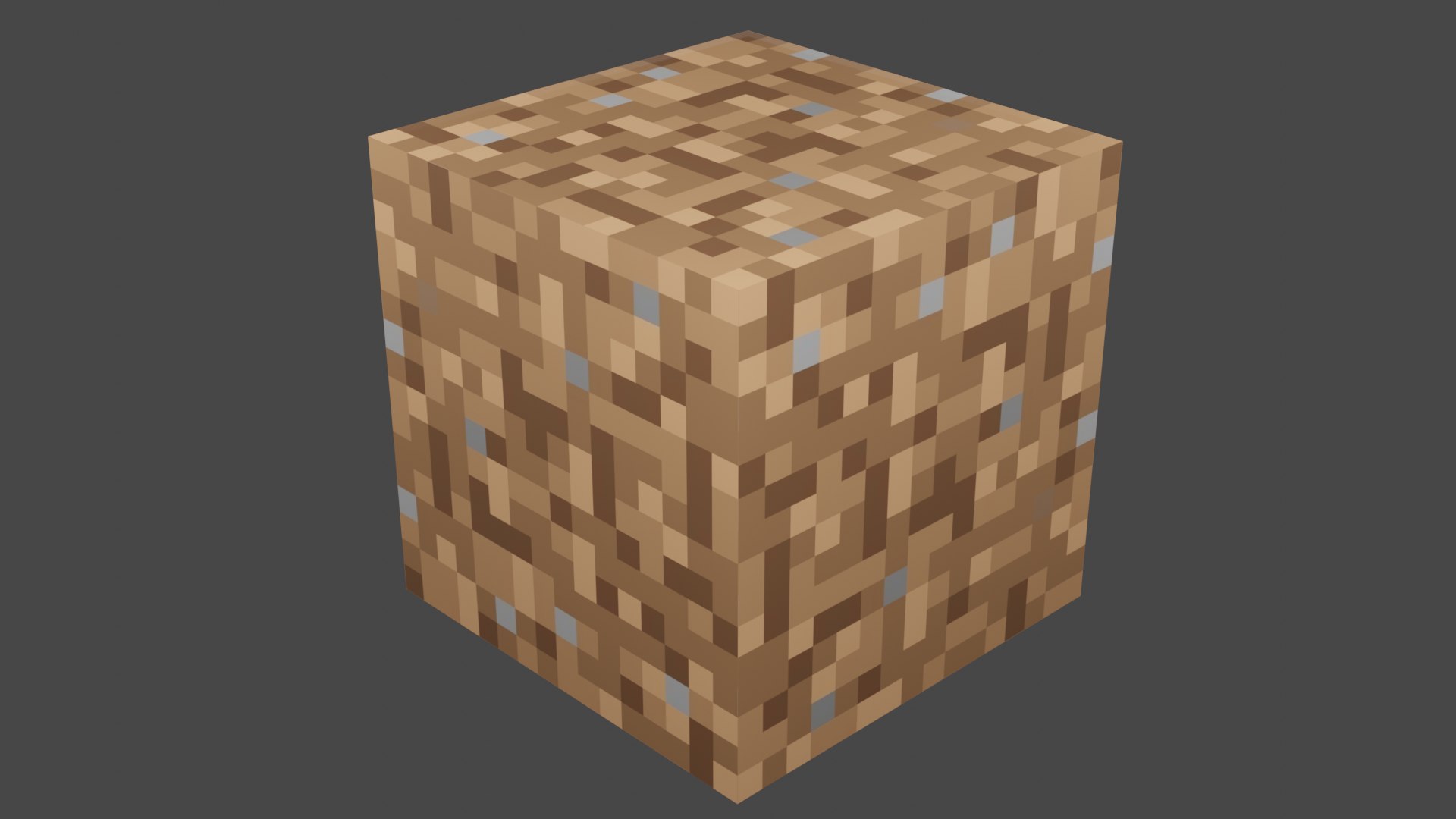 Minecraft Papercraft Dirt Block