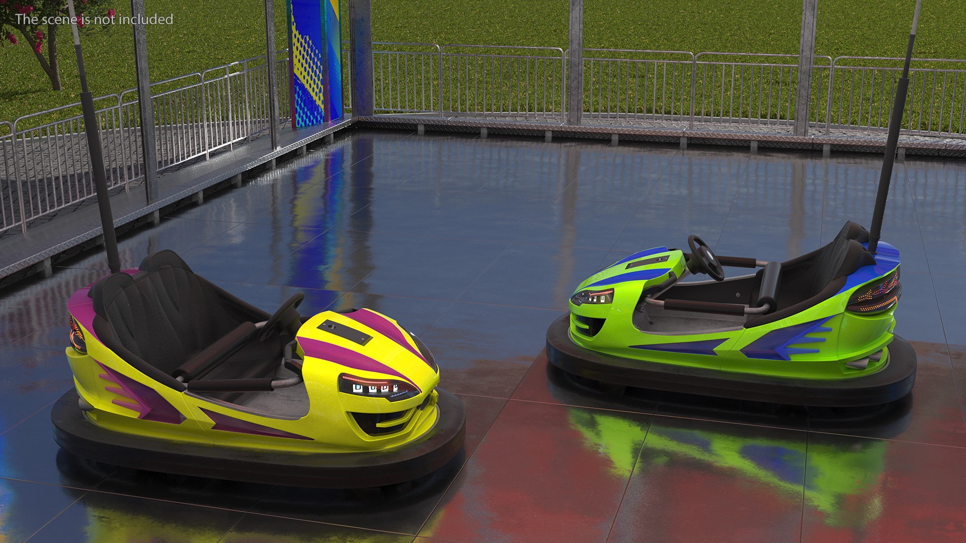 Bumper Cars Pavilion 3D model TurboSquid 1788363