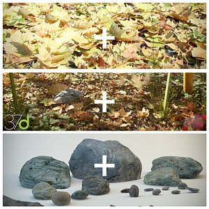 photorealistic ground set 3D model