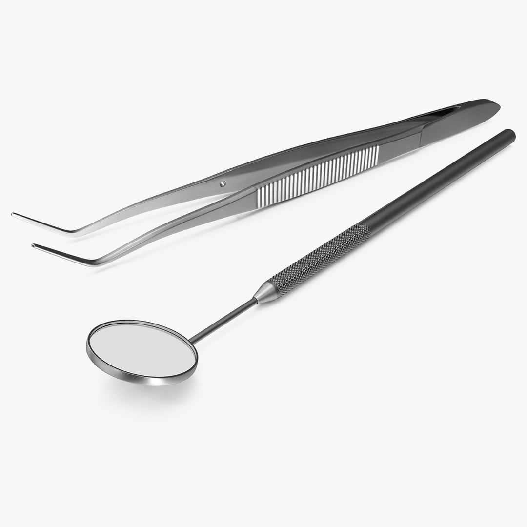 Dental Instruments 3D Models Set 3D model preview