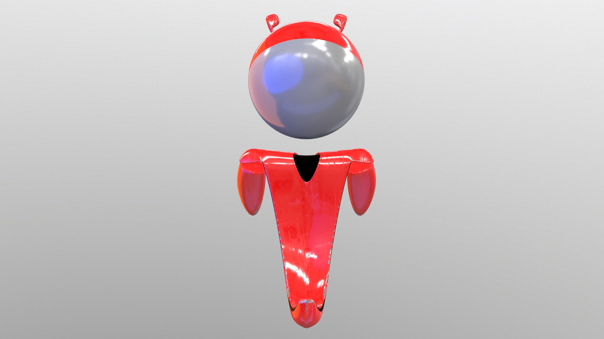 Bot red robot 3D model - TurboSquid 1286606