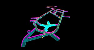 3D model UE5 Underground Tunnel Scene