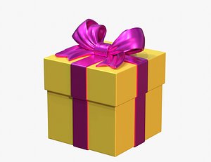 Gift Bow Box 3D model